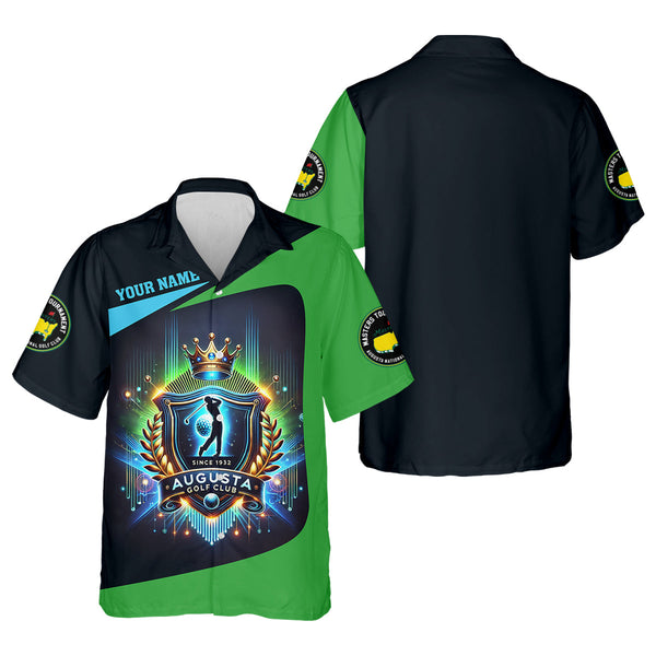 Maxcorners Augusta Golf Club Custom Men's Golf Polo Shirt, Funny Gift For Golfer
