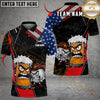 Maxcorners Golf Funny Cowboy Beer Design Customized Name, Team Name Shirts (2 colors)