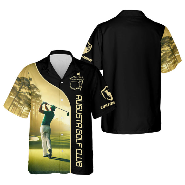 Maxcorners Augusta Golf Club Custom Men's Golf Polo Shirt, Gift For Golfers