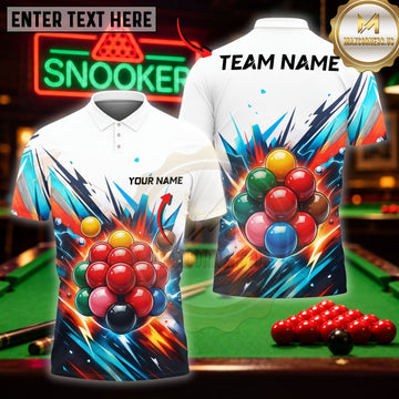 Maxcorners Billiards Wear Lightning Strike Pool Customized Name 3D Shirt