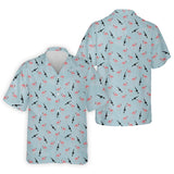Maxcorners Funny Flamingos Golf Polo Shirt, Golfing Apparel, Mens Golf Gift, Funny Golf Polos