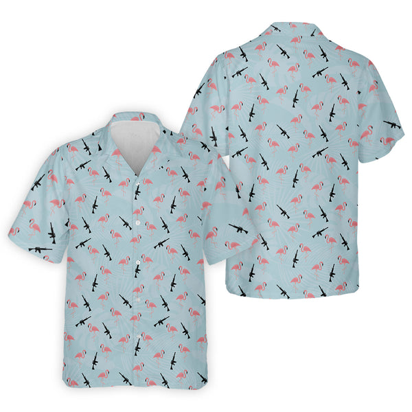 Maxcorners Funny Flamingos Golf Polo Shirt, Golfing Apparel, Mens Golf Gift, Funny Golf Polos