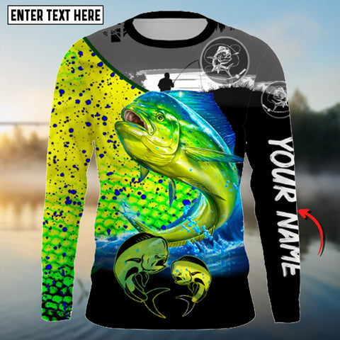 Maxcorners Mahi Mahi Fishing Customized Name 3D Shirt