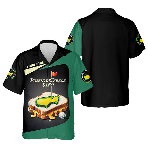 Maxcorners Pimento Cheese Augusta Golf Course Custom Men's Golf Polo Shirt, Funny Golf Gifts