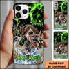 Maxcorners Duck Hunting Golden Retriever Green Lightning Water Splash Personalized Name 3D Phone Case - German Shorthaired Pointer