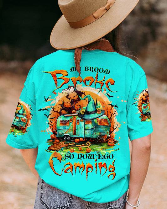 Maxcorners My Broom Broke So Now Halloween Camping All Over Print LM2101