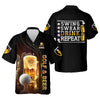Maxcorners Swing Swear Drink Repeat Funny Golf Polo Shirt, Mens Golf Gift, Golf Lover Gift