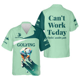 Maxcorners Can't Work Today Feelin Under Par Custom Men's Golf Polo Shirt, Funny Golf Shirt, Gift For Golfers