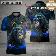Maxcorners Billiard Fierce Gorilla Yin Yang Ball 8 And Ball 9 Multicolor Customized Name, Team Name 3D Shirt