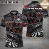 Maxcorners Darts Grunge Arrow Rain Multicolor Options Personalized Name, Team Name 3D Shirt