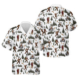 Maxcorners Bigfoot Sasquatch Men's Golf Polo Shirt, Funny Golf Shirt, Men Golf Gifts