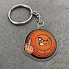 Maxcorners Personalized Funny Angry Clay Target Fukin' Finger Trap Shooting Acrylic Christmas Ornament And Keychain Custom Gift For Hunters 2D Flat