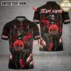 Maxcorners Thunder Grim Reaper Bowling Design Multicolor Customized Name, Team Name 3D Shirts