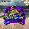 Maxcorners Fishing Neon Purple Splash Lure Personalized 3D Cap