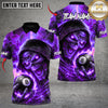 Maxcorners Billiard Hellfire Grim Reaper Multicolor Customized Name, Team Name 3D Shirt
