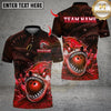 Maxcorners Angry Shark Bowling Pins Design Multicolor Customized Name, Team Name 3D Shirts