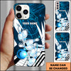 Maxcorners Bowling Tech Strike Pins Multicolor Personalized Name 3D Phone Case