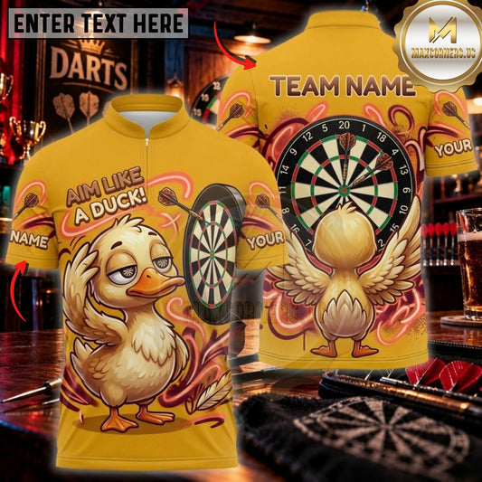 Maxcorners Darts & Cute Unicorn and Floral Graphic Customized Name, Team Name 3D Shirts
