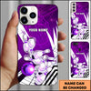 Maxcorners Bowling Tech Strike Pins Multicolor Personalized Name 3D Phone Case