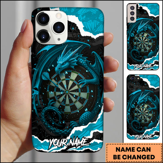 Maxcorners Darts Dragon Dartboard Multicolor Personalized Name 3D Phone Case