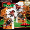 Maxcorners Billiard Pool Shirt Fierce Tiger Claw Tear Multicolor Customized Name 3D Shirt