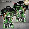Maxcorners Bowling High Rollers Skull 420 Multicolor Customized Name, Team Name 3D Shirts