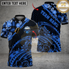 Maxcorners Bowling And Pins Polynesian Pattern Multicolor Customized Name, Team Name 3D Shirts