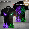 Maxcorners Darts Red Blue Fire Eyes Dartboard Design Multicolor Customized Name, Team Name 3D Shirts