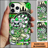 Maxcorners Hip Hop Clown Bear Green Graffiti Dartboard Personalized Name 3D Phone Case