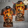 Maxcorners Darts Flaming Hell Skull Skeleton Multicolor Customized Name, Team Name 3D Shirts