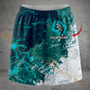 Maxcorners Darts Abstract Splatter Personalized 3D Skirts With Shorts