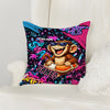 Maxcorners Darts Cool Monkey Swim Ring Graffiti Multicolor Customized Name 3D Pillow