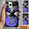 Maxcorners Darts Eagle Smoke Dartboard Multicolor Personalized Name 3D Phone Case