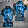 Maxcorners Darts Flaming Hell Skull Skeleton Multicolor Customized Name, Team Name 3D Shirts