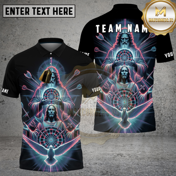 Maxcorners Darts Shirts Sacred Dart Target Radiant Design Multicolor Options Personalized Name, Team Name 3D Shirt