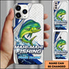 Maxcorners Fishing Phone Case Splash Art Fishing Phone Case Custom Name (8 Fish Species)