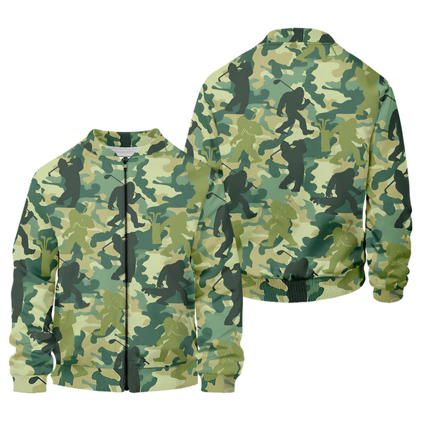 Maxcorners Bigfoot Sasquatch Men's Golf Polo Shirt, Funny Golf Shirt, Gift For Golfers