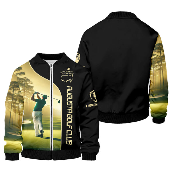 Maxcorners Augusta Golf Club Custom Men's Golf Polo Shirt, Gift For Golfers