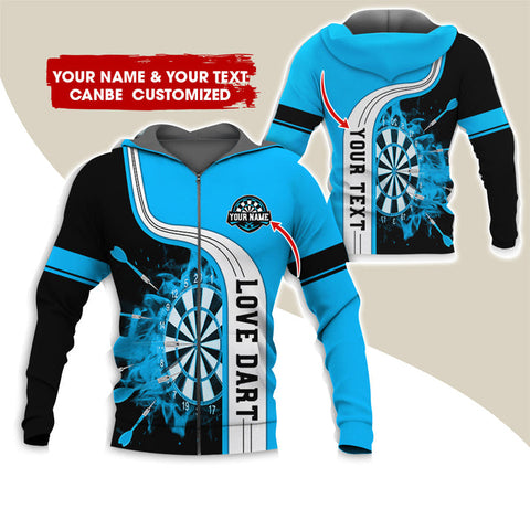 Maxcorners Darts Personalized Name And Team Name 3D Shirt