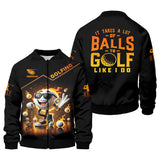 Maxcorners It Takes a Lot of Balls to Golf the Way I Do Custom Men's Golf Polo Shirt, Funny Golf Shirt, Dad Golf Gift
