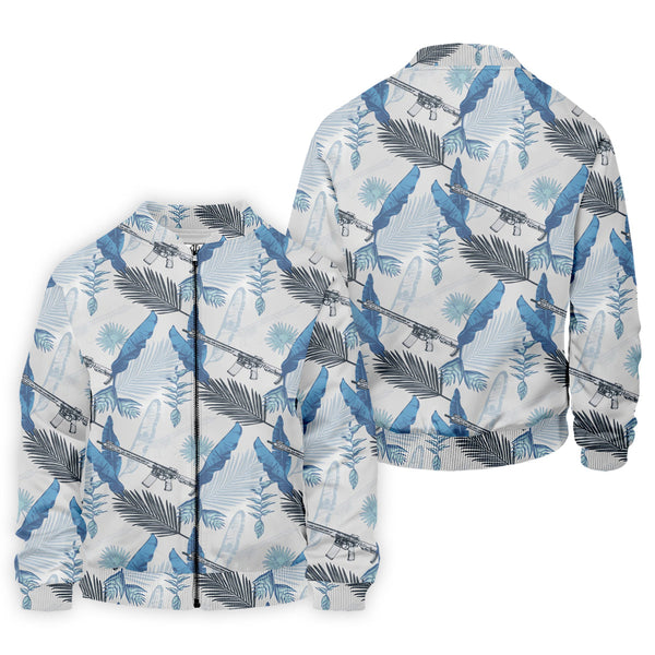 Maxcorners Blue Feather Golf Polo Shirt, Mens Golf Gift, Mens Tropical Shirts