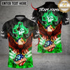 Maxcorners Bowling & Pins Flame Eagle American Cross God Customized Name, Team Name 3D Shirt (4 Colors)