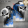 Maxcorners Darts Skull Punisher Dartboard Design Multicolor Customized Name, Team Name 3D Shirts