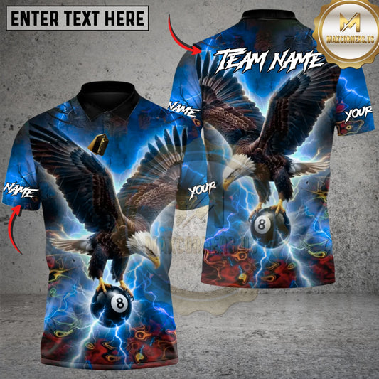 Maxcorners Nightwing Voltage 8 Ball Billiards Multicolor Customized Name, Team Name 3D Shirts