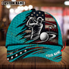 Maxcorners Golf American Flag Golfer Swing Personalized Name 3D Cap