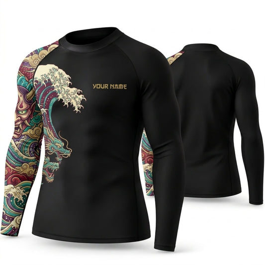Maxcorners Personalized Traditional Tattoo Black Shirt with Single Vintage Floral Sleeve 3D All Over Printed Shirts, Best Gifts for Tattoo Lovers