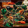 Maxcorners Trap Shooting Shotgun & Target Burst Motion Graphic Multicolor Customized Name, Team Name 3D Shirts
