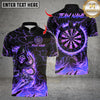 Maxcorners Flaming Assassin With Iron Darts Design Multicolor Customized Name, Team Name 3D Shirts
