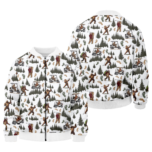 Maxcorners Bigfoot Sasquatch Men's Golf Polo Shirt, Funny Golf Shirt, Men Golf Gifts