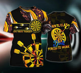 Maxcorners  Personalized 3D All Over Printed Born To Play Darts Shirt